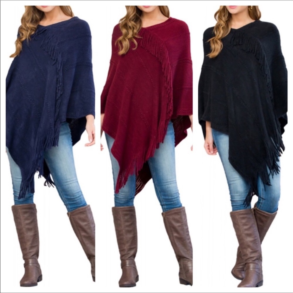 ❤️ Flirty & Fun Soft Fringe Ponchos